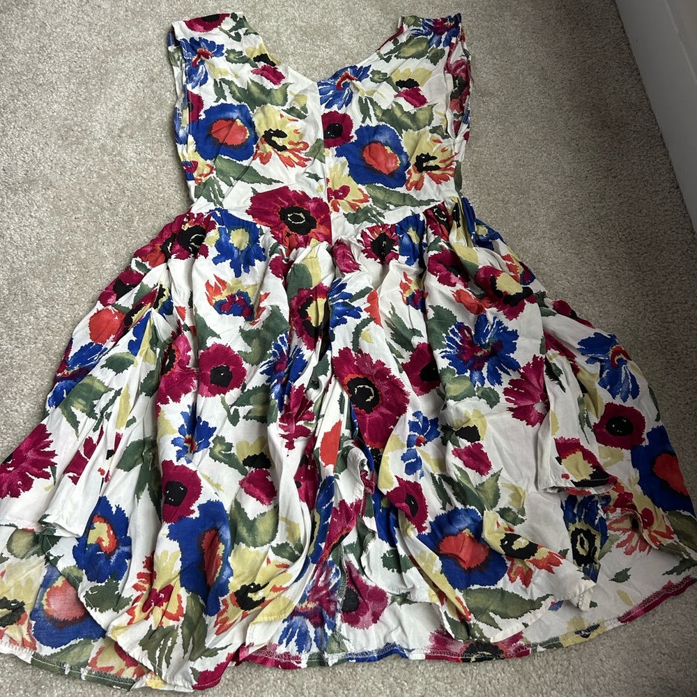 White floral dress